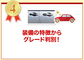 装備の特徴からグレード判別！